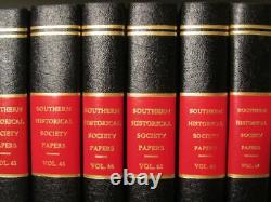 Southern Historical Society Papers CIVIL War Complete 55 Volume Set Nouveau