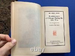 Souvenirs de Chicago pendant la guerre civile Lakeside Press 1914 HC Illinois IL