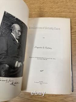Souvenirs de SOIXANTE-DIX ANS par le Général A. L. Chetlain (1899 Première Édition, Relié) Guerre Civile