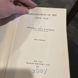 Souvenirs de la guerre civile par le général John B. Gordon 1904 Vg+