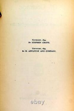 Stephen Crane 1896 Le Brevet Rouge de Courage Un Épisode de la Guerre Civile Américaine