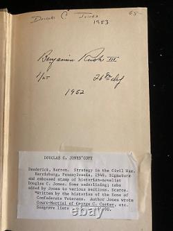 Stratégie dans la guerre civile par Barron Deaderick 1946 livre possédé par Douglas C Jones