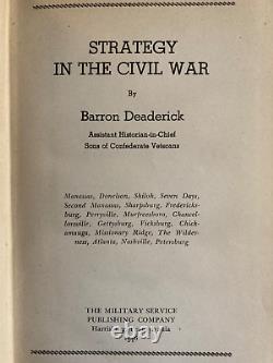 Stratégie dans la guerre civile par Barron Deaderick 1946 livre possédé par Douglas C Jones