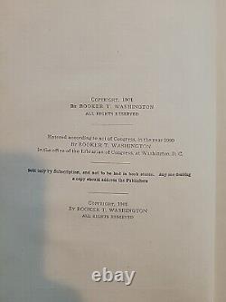Super RARE L'histoire de ma vie et de mon travail par Booker T. Washington 1901