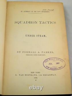 TACTIQUES D’ESCADRON sous vapeur 1864 Marine Guerre navale Guerre de Sécession