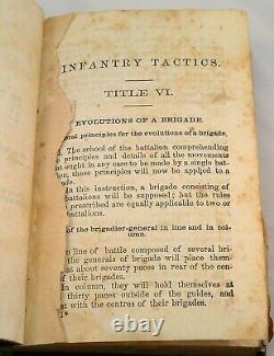 TACTIQUES D'INFANTERIE Volume 3 1862 1ère édition Guerre Civile Militaire