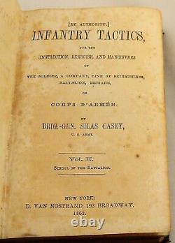 Tactiques De L'infantry 1862 Guerre Civile Par Brig. Général Silas Casey Volume II Illust