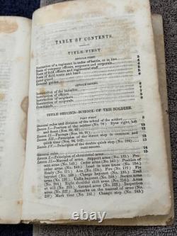 Tactiques de Fusil et d'Infanterie Légère par W. R. Hardee 1861 Memphis/2 Volumes en Un