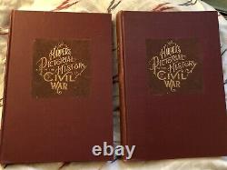 Tome 1 et 2 de l'Histoire picturale de la guerre civile de Harper publiée en 1894