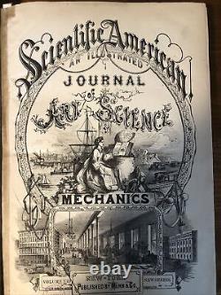 Très Belle Guerre Civile Volume VIII 1863 Scientific American