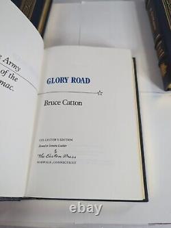 Trilogie de la guerre civile de Bruce Catton (1990) Easton Press (Cuir) Édition Collector
