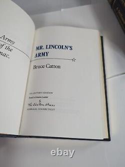 Trilogie de la guerre civile de Bruce Catton (1990) Easton Press (Cuir) Édition Collector