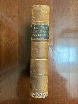 UN TRAITÉ ÉLÉMENTAIRE SUR L'ANATOMIE HUMAINE par LEIDY 1861 1ère ÉDITION ANTIQUE DE LA GUERRE CIVILE