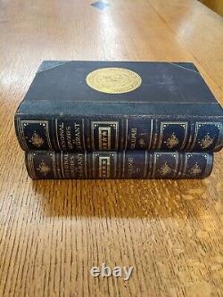 Ulysses S Grant Mémoires Personnels 1er Ed CIVIL War Deluxe Leather 2 Vol Set Books