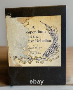 Un Compendium de la Guerre de la Rébellion, Ensemble de 3 volumes en boîte, 1959 Dyer Guerre Civile