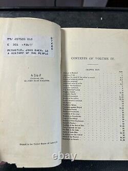 Une histoire du peuple des États-Unis, de la Révolution à la Guerre Civile 6/7 Vols.