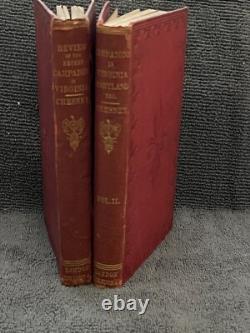 Une vue militaire des campagnes récentes en Virginie/Maryland 1863/1865 (2 volumes)