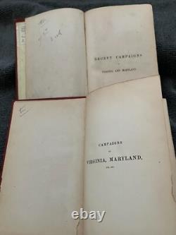 Une vue militaire des campagnes récentes en Virginie/Maryland 1863/1865 (2 volumes)