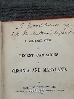 Une vue militaire des campagnes récentes en Virginie/Maryland 1863/1865 (2 volumes)
