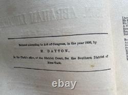 VIE ET DISCOURS D'ABRAHAM LINCOLN 1860 J. W. Bradley Pré-guerre civile Hamlin RARE