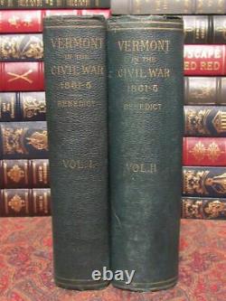 Vermont Dans La Guerre CIVIL 1886 Premier Ensemble Complet