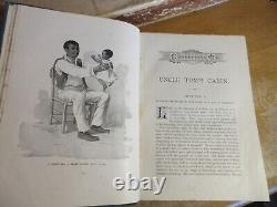 Vieux CABANE DE L'ONCLE TOM Livre 1896 HARRIET BEECHER STOWE ESCLAVAGE GUERRE CIVILE DU SUD