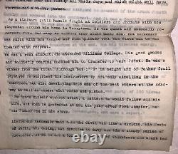 Vintage Non Publié Carbon Typescript, Gen Ranald S Mackenze, Guerre Américaine CIVIL