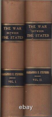 Vue Constitutionnelle La Guerre Entre Les États Par Stephens, Alexander. Civile 1868