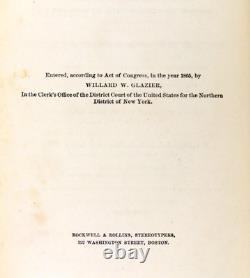 Willard Glazier 1867 La Capture La Pénitence des Prisonniers L'Évasion Mémoires d'un Prisonnier de Guerre de la Guerre Civile
