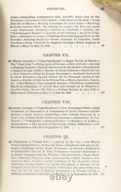 Willard Glazier 1867 La Capture La Pénitence des Prisonniers L'Évasion Mémoires d'un Prisonnier de Guerre de la Guerre Civile
