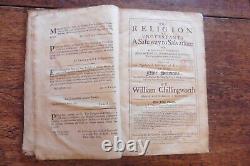William Chillingworth Folio 1684 Religion Of Protestants English CIVIL War<br/>			<br/>
 
La religion des protestants pendant la guerre civile anglaise
