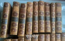 Œuvres de Washington Irving 19 volumes 1860s Livres en cuir antiques Époque de la guerre de Sécession