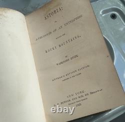 Œuvres de Washington Irving 19 volumes 1860s Livres en cuir antiques Époque de la guerre de Sécession